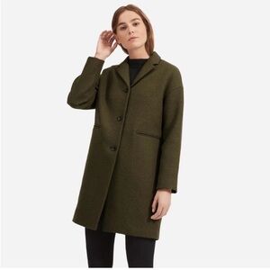 Everlane Dark Olive Cocoon Coat 00